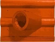 Цементно-песчаная черепица Забудова проходная Оранжевый