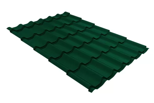 Металлочерепица классик 0,5 Satin RAL 6005 зеленый мох