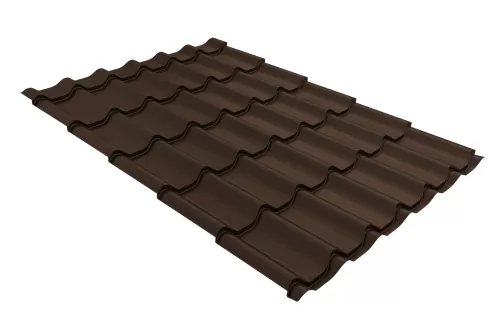 Металлочерепица классик 0,5 Satin RAL 8017 шоколад