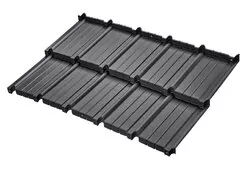 Модульная металлочерепица BUDMAT Murano X-Matt Графитовый 455