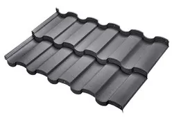 Модульная металлочерепица BUDMAT Rialto D-Matt RAL 7024 Графитовый