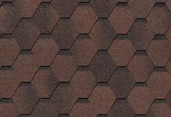 Гибкая черепица Roofshield Фемили Эко Лайт Стандарт Коричневый с оттенением