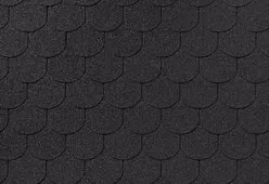Гибкая черепица Roofshield Фемили Эко Лайт Готик Графитово-черный