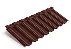 Композитная черепица Metrotile Classic 1330*410 мм Бордо