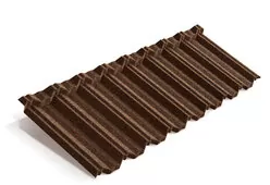 Композитная черепица Metrotile Classic 1330*410 мм Бургундия