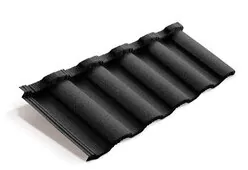 Композитная черепица Metrotile Roman 1280*410 мм RAL 9005 Черный