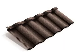 Композитная черепица Metrotile Roman 1280*410 мм Кофе