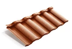 Композитная черепица Metrotile Roman 1280*410 мм Коралловый