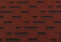 Гибкая черепица Roofshield Классик Модерн Красный с оттенением