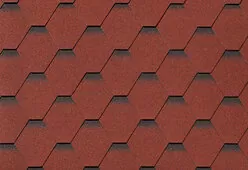Гибкая черепица Roofshield Премиум Фьюжн Красный с оттенением