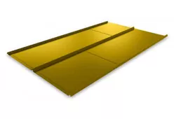 Фальцевая кровля Металл Профиль Rubin-Roof 0.5 мм (Norman MP) RAL 1018 Цинково-желтый