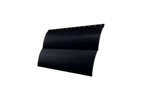 Сайдинг Блок-хаус 0,390 0,45 Drap RAL 9005 черный