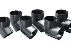 Колено с 1 раструбом ПВХ ProAqua Budmat RAL 7016 Антрацитовый