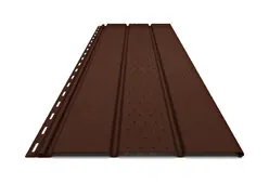 Софит ПВХ Budmat с перфорацией RAL 8017 Коричневый