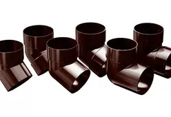 Колено с 1 раструбом ПВХ ProAqua Budmat RAL 8017 Коричневый