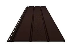 Софит ПВХ Budmat с перфорацией RAL 8019 Серо-коричневый