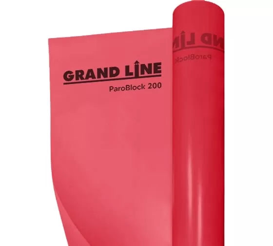 Слайд #2 | Пленка пароизоляционная Grand Line ParoBlock 200 (1,5m/75м2)