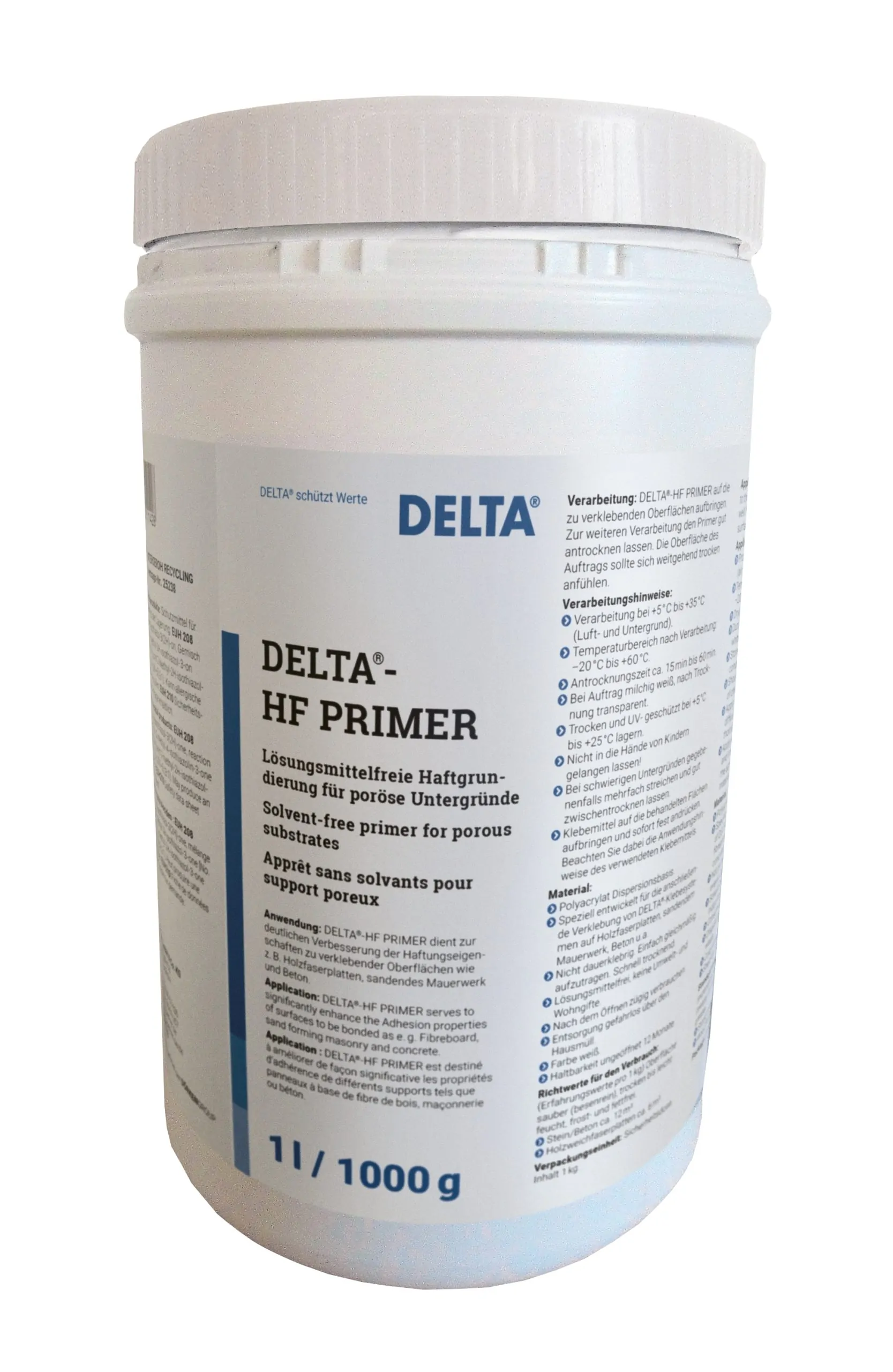 Грунтовка Delta-HF-Primer без растворителей для пористых оснований перед применением клеящих лент (1л)