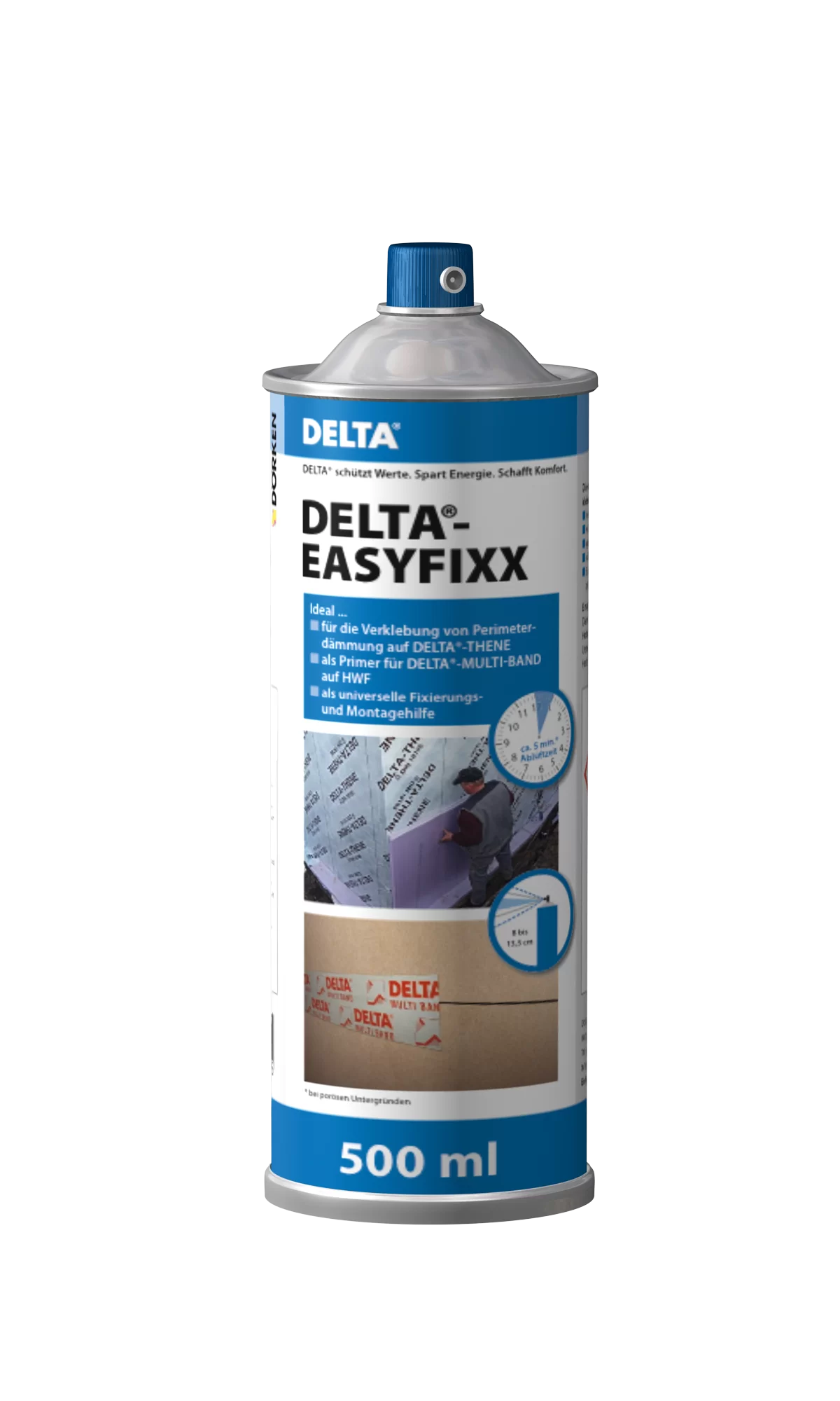 Клей-спрей/грунтовка Delta-Easyfixx полимерный для пористых оснований перед применением клеящих лент, баллон (500мл)