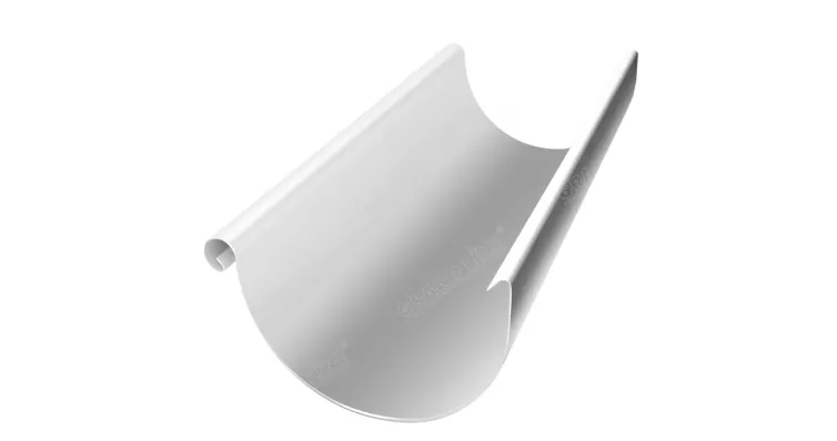 Желоб полукруглый Optima 125мм 2м RAL 9003
