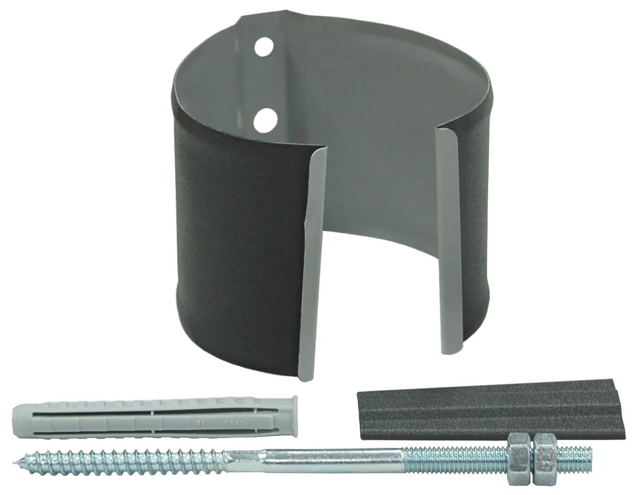 Кронштейн трубы на кирпич Optima Matt 90мм RAL 7024
