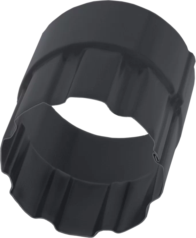 Соединитель трубы 90 мм Matte PU RAL 7024