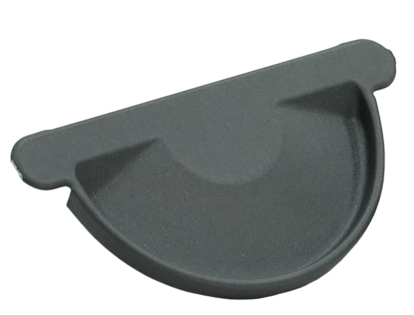 Заглушка торцевая универсальная 125 мм Matte PU RAL 7024