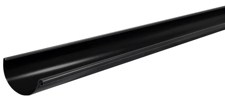 Желоб полукруглый 125 мм 3 м Matt RAL 9005