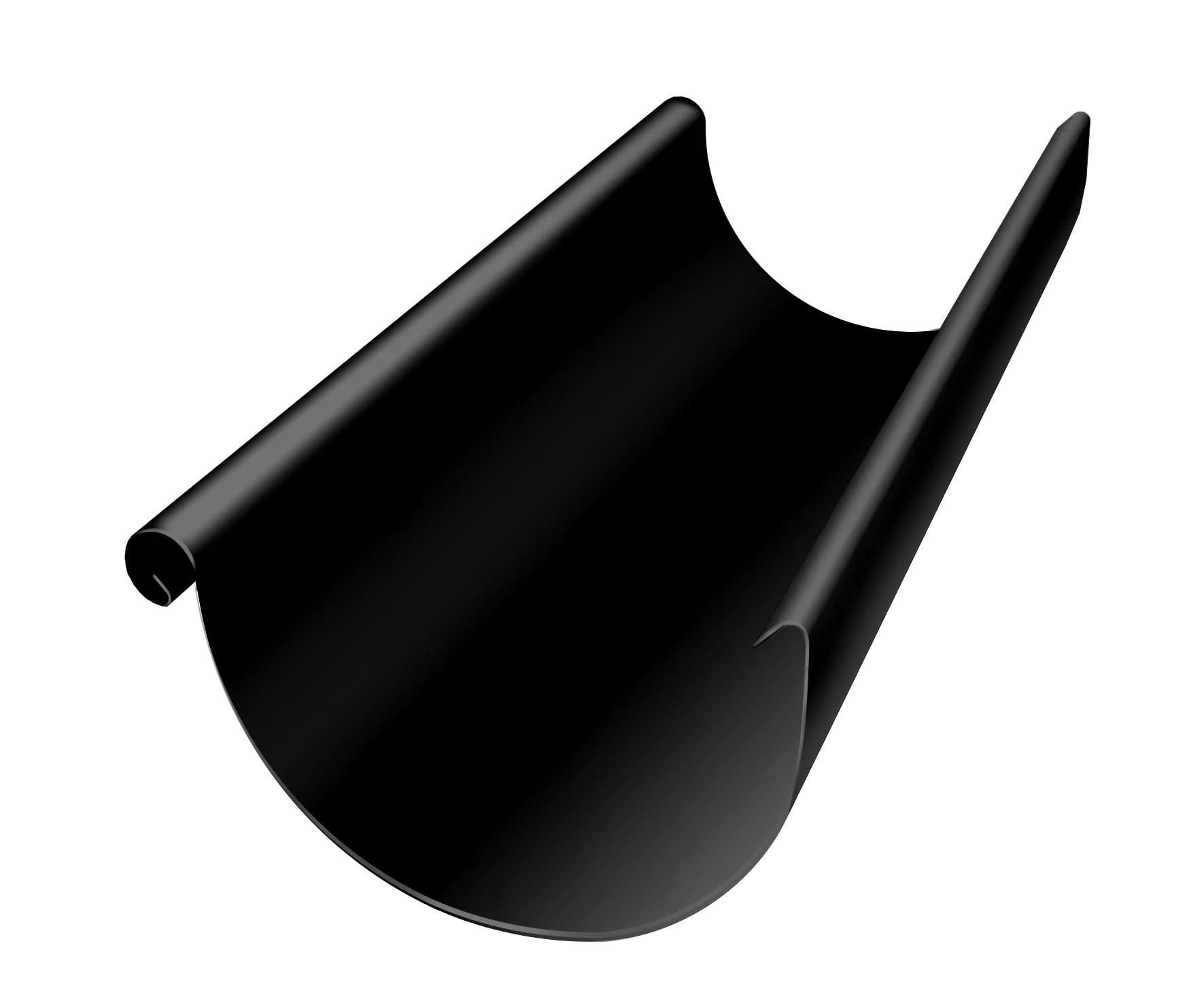 Желоб полукруглый Optima 125мм 3м RAL 9005 черный