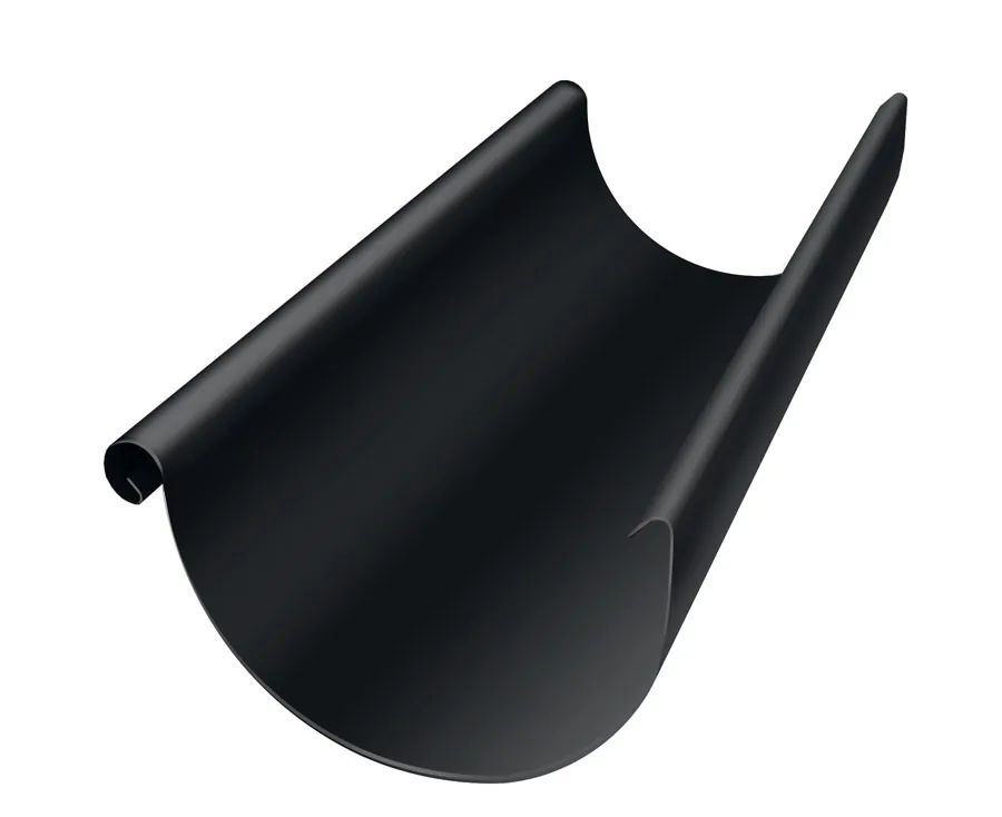 Желоб полукруглый Optima Matt 125мм 3м RAL 9005