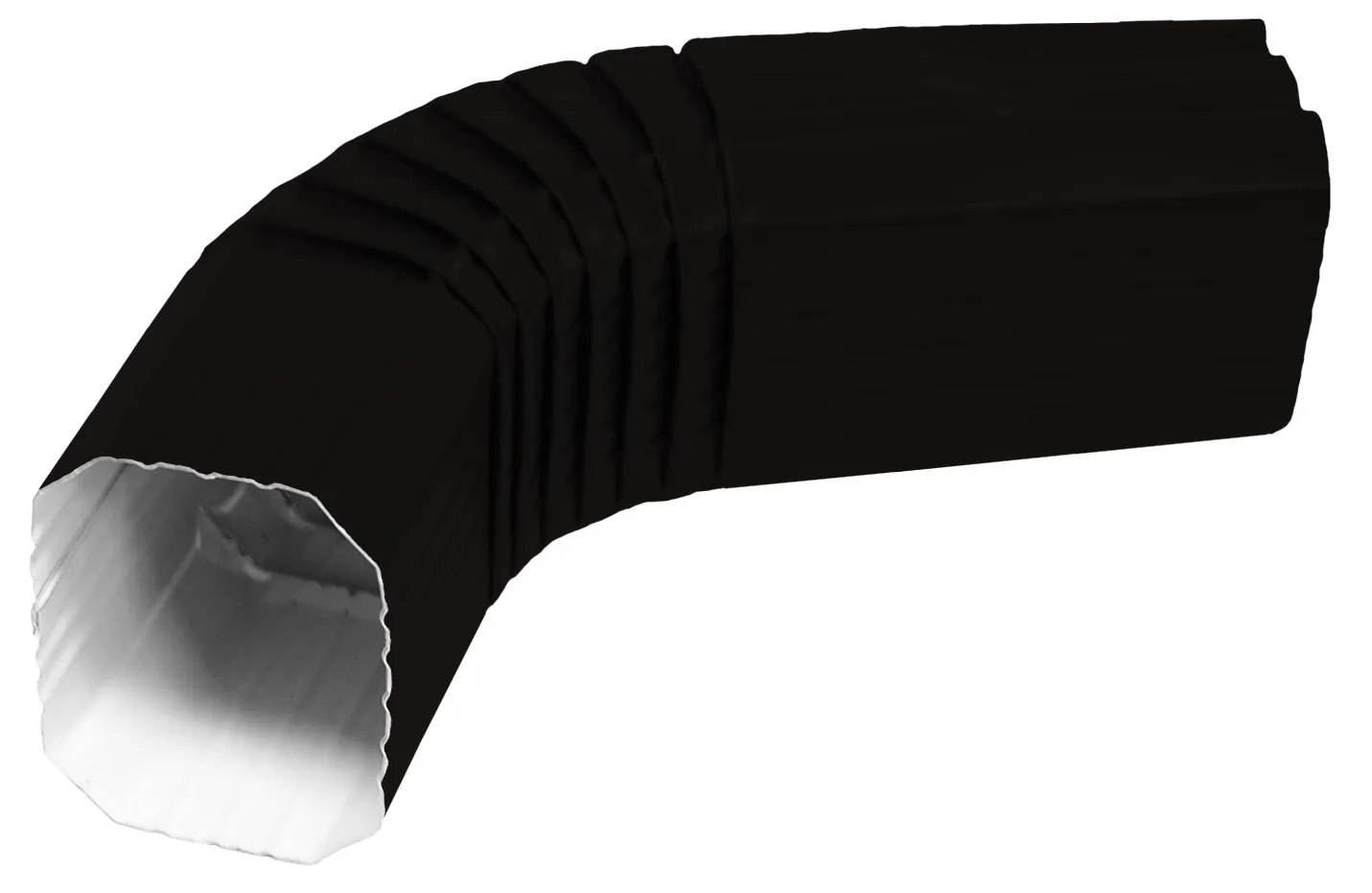 Колено прямоугольное Vortex Matt RAL 9005