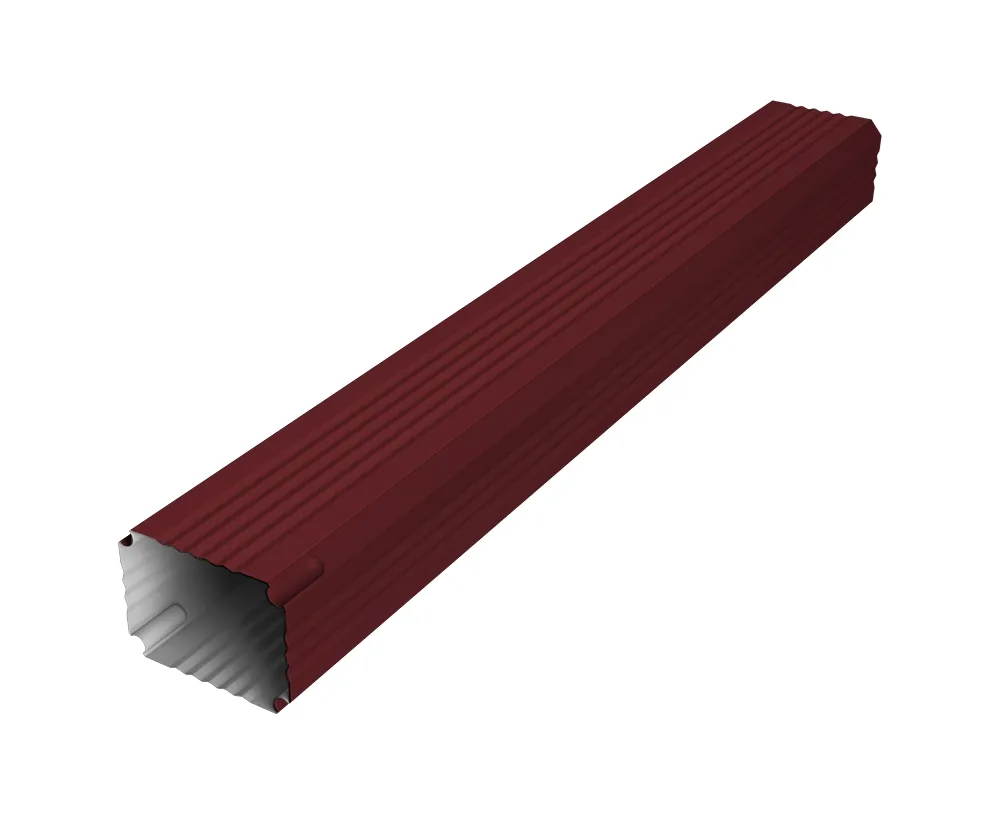 Труба гофрированная Vortex Lite 76х102х1000мм PE RAL 3005 красное вино
