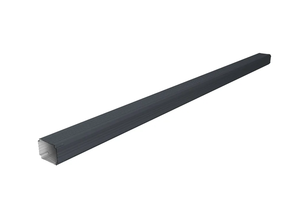 Труба гофрированная Vortex Lite 76х102х3000мм PE RAL 7024 мокрый асфальт