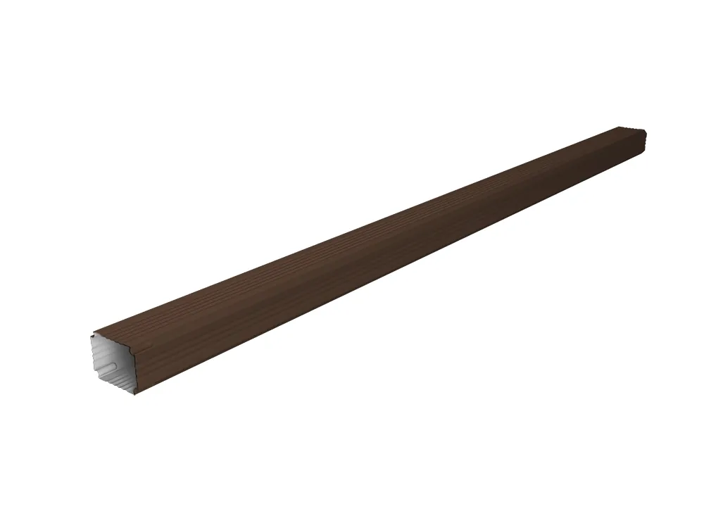 Труба гофрированная Vortex Lite Matt 76х102х3000мм RAL 8017 шоколад
