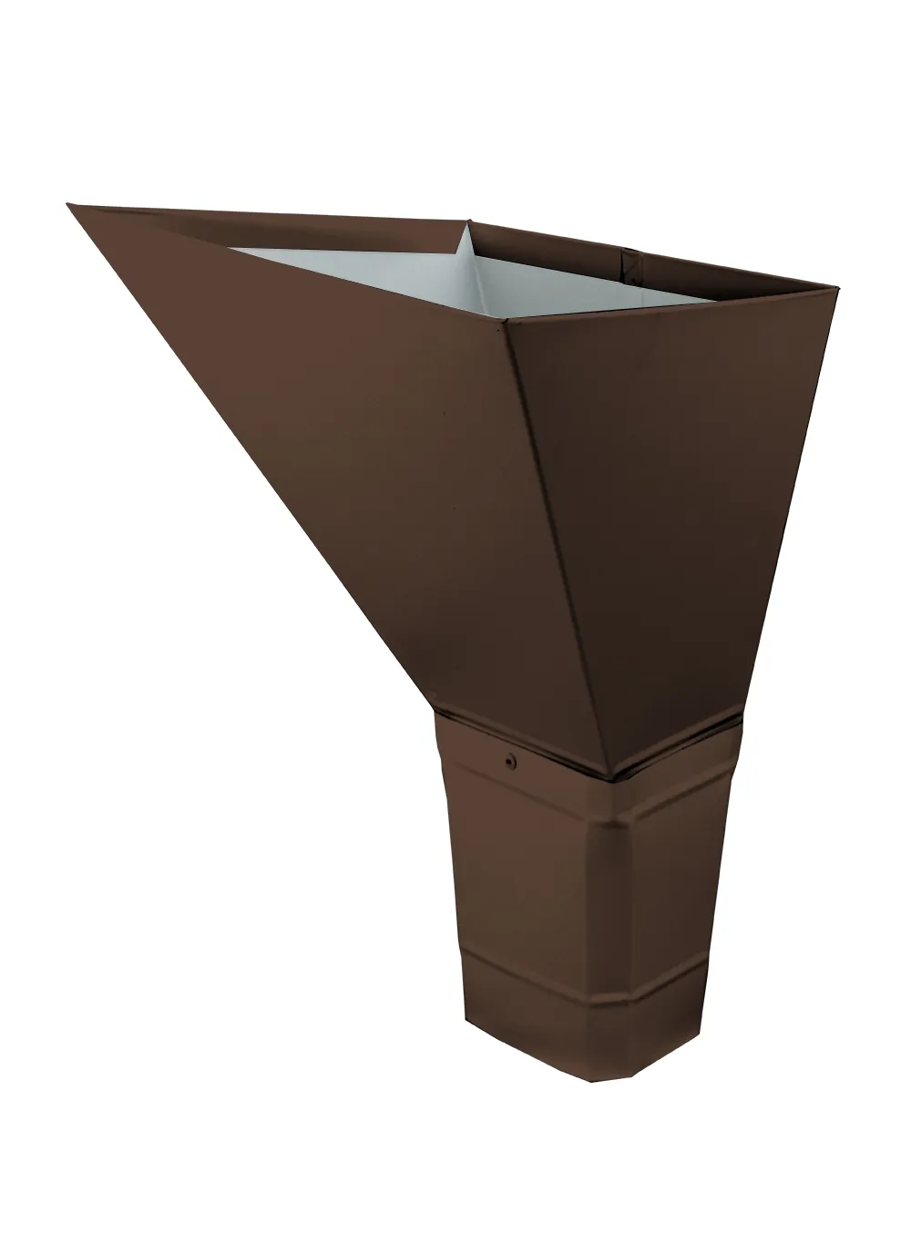 Воронка водосборная прямоугольная Vortex Matt 127мм RAL 8017