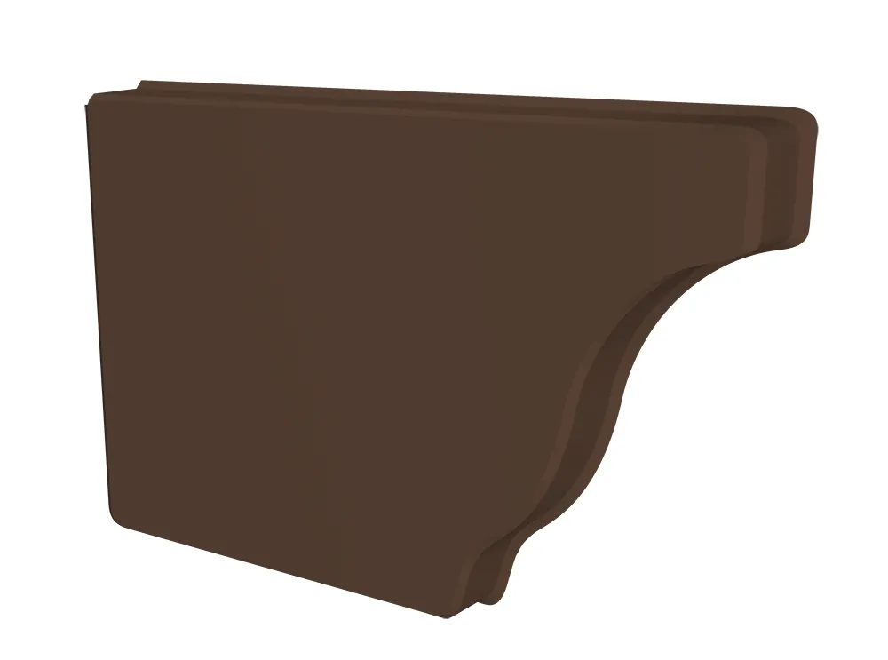 Заглушка желоба левая Vortex Lite Matt 130мм RAL 8017 шоколад