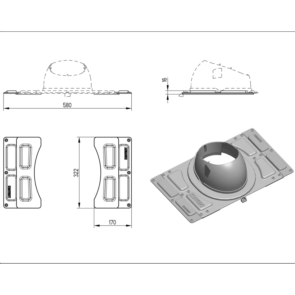 Слайд #1 | Элемент доборный к основ. Krovent Base-VT General кирпичный