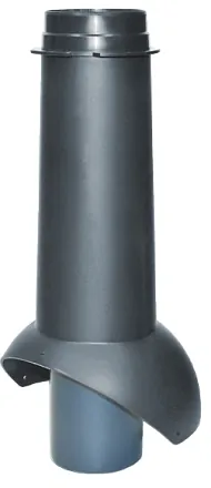 Выход канализации Krovent Pipe-VT 110 изолированный черный