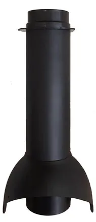 Выход канализации Krovent Pipe-VT 110 неизолированный черный